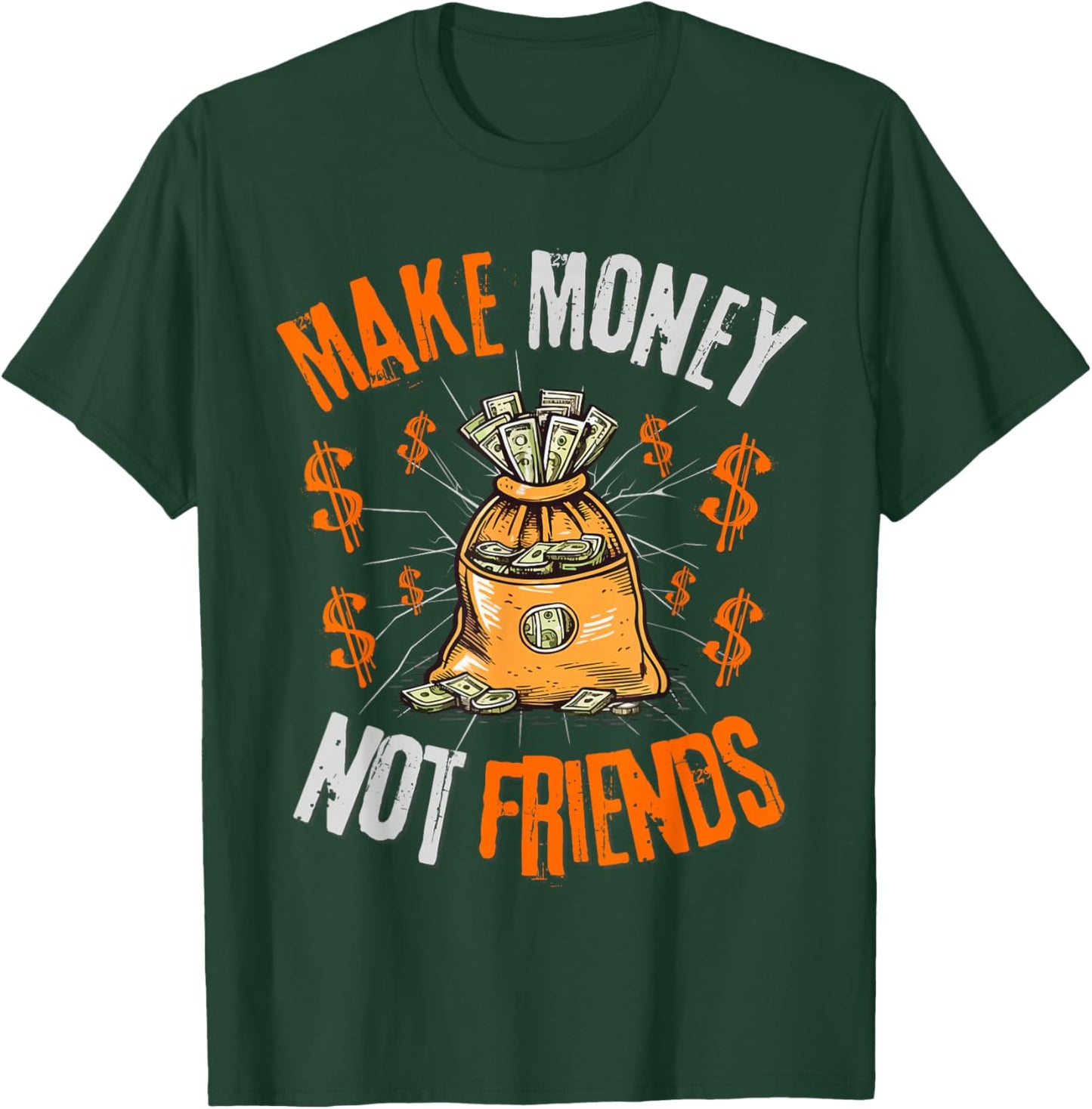 Olive Green and Orange T-Shirt - T-Shirt | Forest