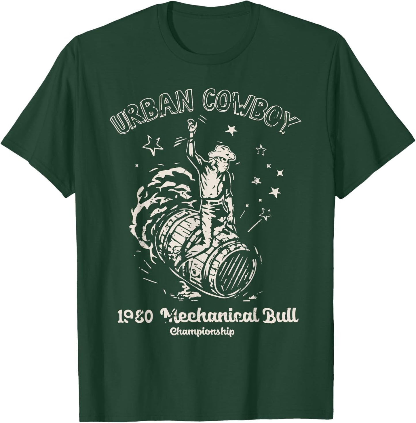 Urban Cowboy 1980's Mechanical Bull T-Shirt - T-Shirt | Forest