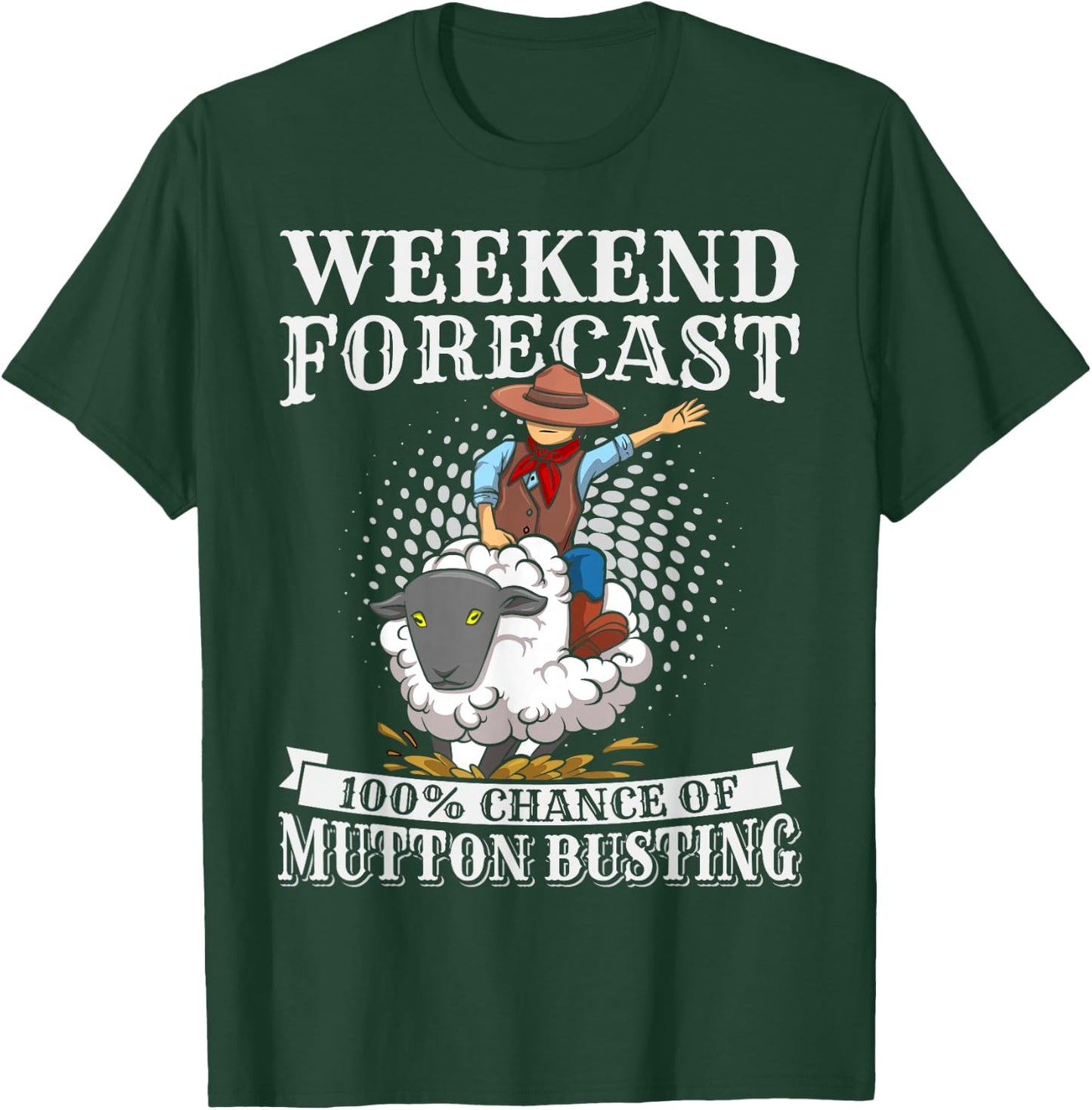 Youth Rodeo Mutton Busting Quote for a Mutton Busting Kid T-Shirt - T-Shirt | Forest