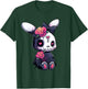 Goth Bunny E-Girl Kawaii Rabbit Cute Gothic Outfit Grunge T-Shirt - T-Shirt | Forest