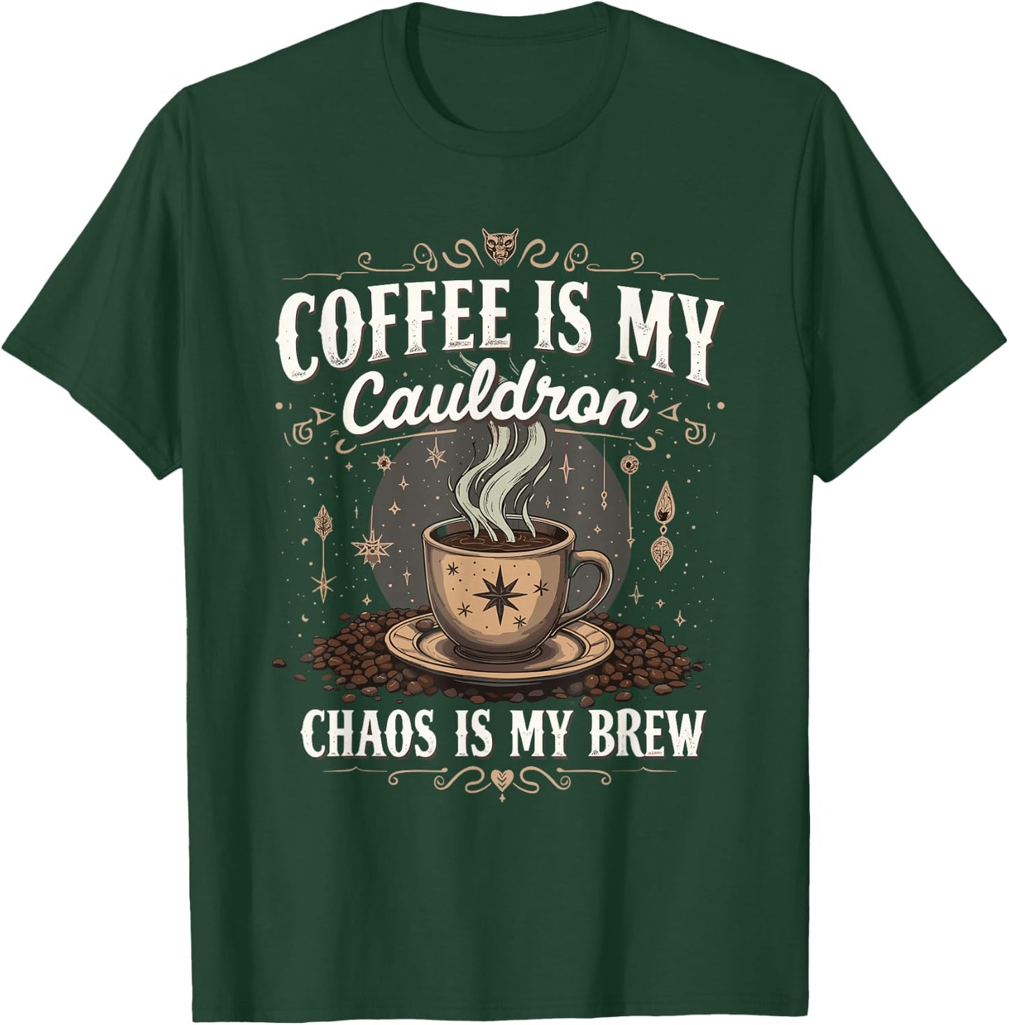 Pretty Sure I’m a Witch or Warlock Magical Mystical Vibes T-Shirt - T-Shirt | Forest