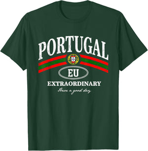 Portugal Lissabon Portugiesischer Fan Retro Vintage T-Shirt - T-Shirt | Forest