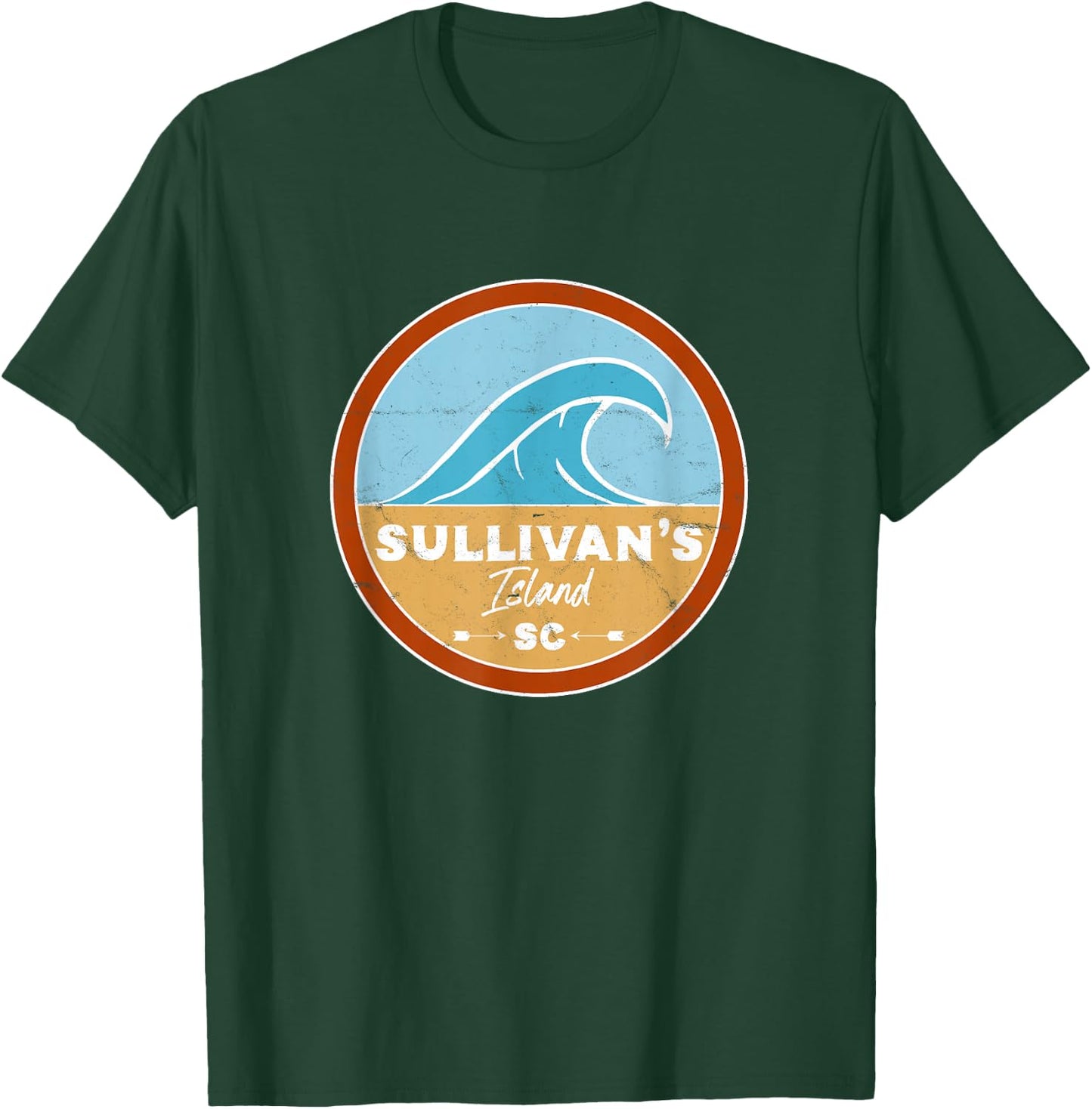 Sullivan's Island Beach South Carolina SC Beach Lover Men Women Kids T-Shirt - T-Shirt | Forest