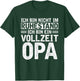 Ich bin nicht im Ruhestand bin Vollzeit Opa Rente Rentner T-Shirt - T-Shirt | Forest