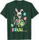 Easter Skeleton Bunny Rock Hand Rocker Men Teens Kids Boys T-Shirt - T-Shirt | Forest