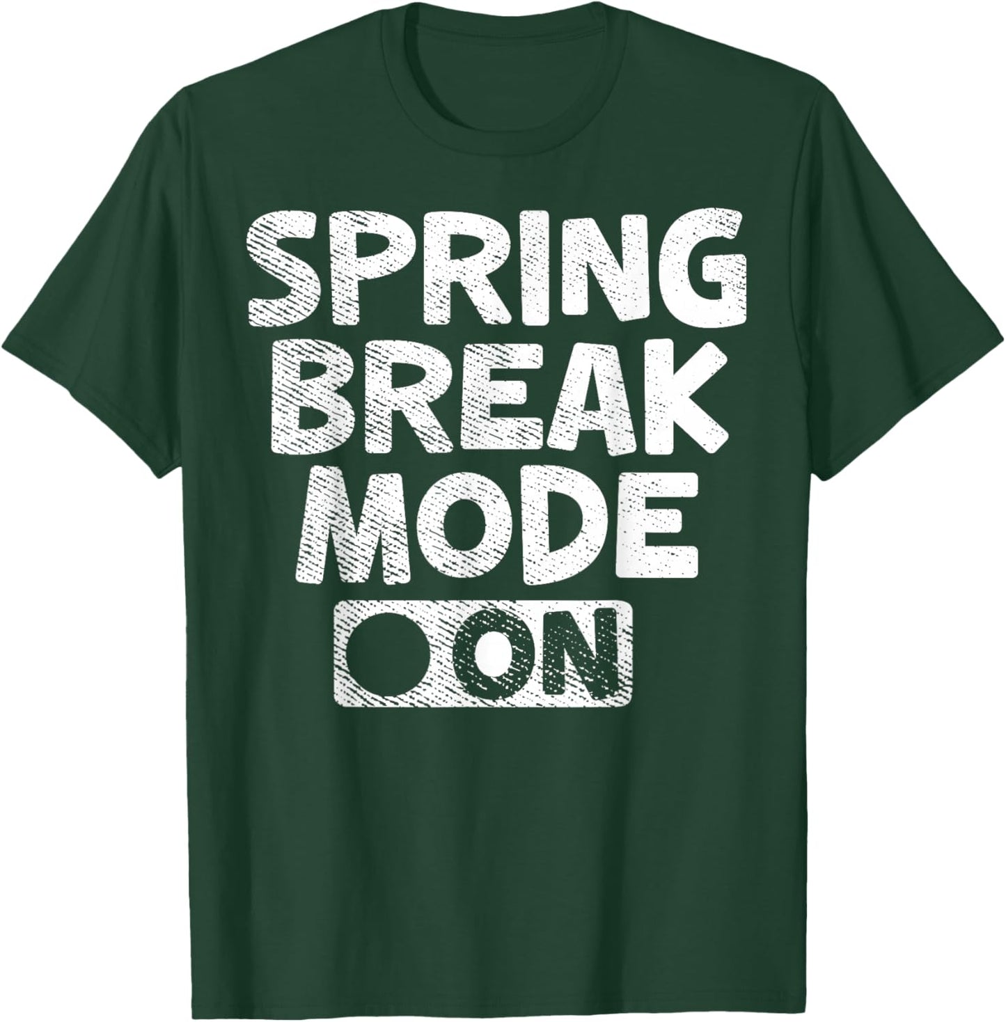 Vintage Spring Break Mode On Shirt Funny Teacher Gifts T-Shirt - T-Shirt | Forest