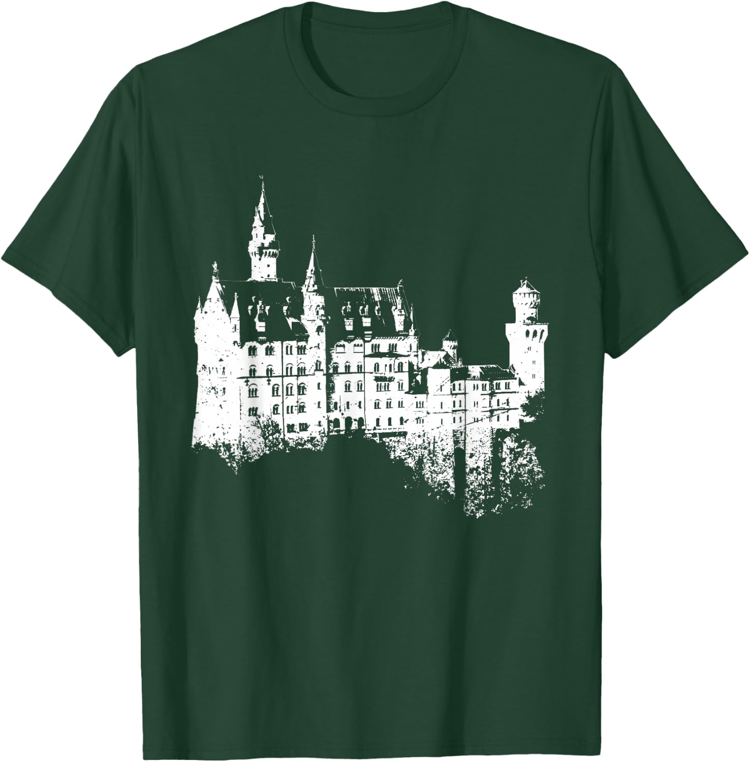 Neuschwanstein Vintage Deutschland Bayern I Love Germany T-Shirt - T-Shirt | Forest