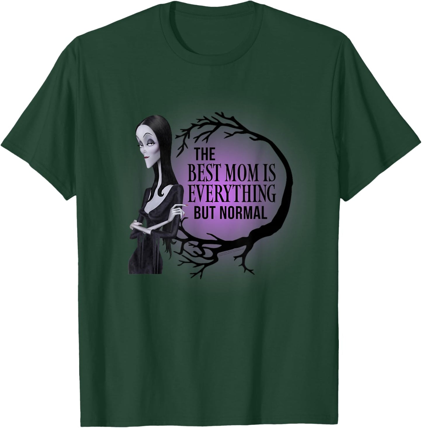 The Addams Family Animated Movies - Mother's Day Morticia , black T-Shirt - T-Shirt | Forest