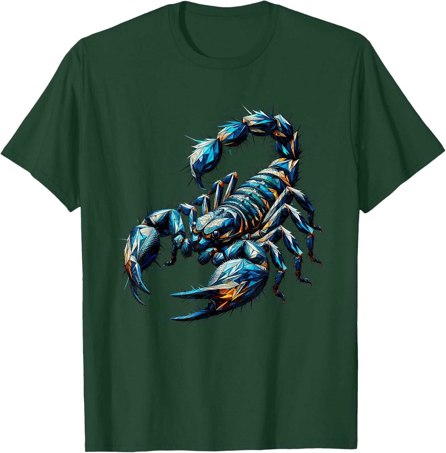 Polygon Art Scorpion Scorpions T-Shirt - T-Shirt | Forest