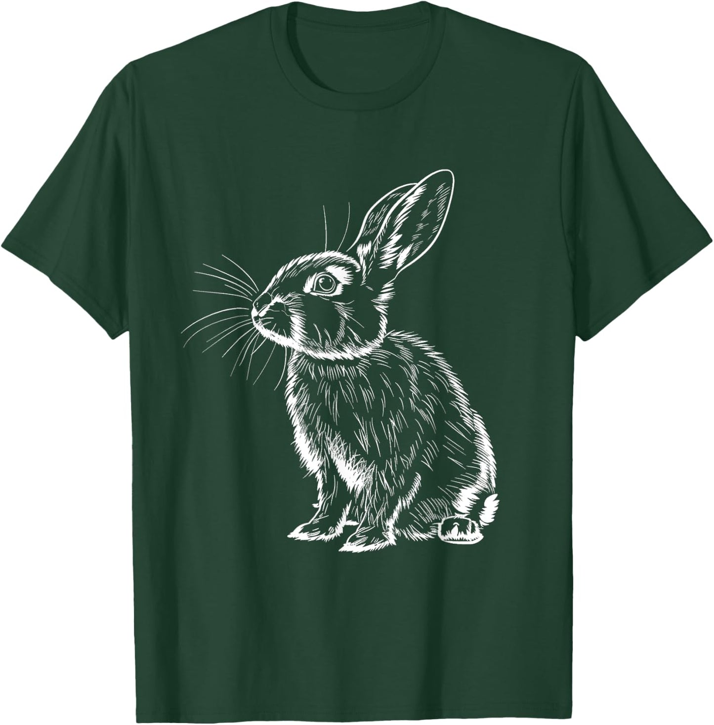 Funny Rabbit Animal Lover Cute Rabbit Bunny Art , black T-Shirt - T-Shirt | Forest