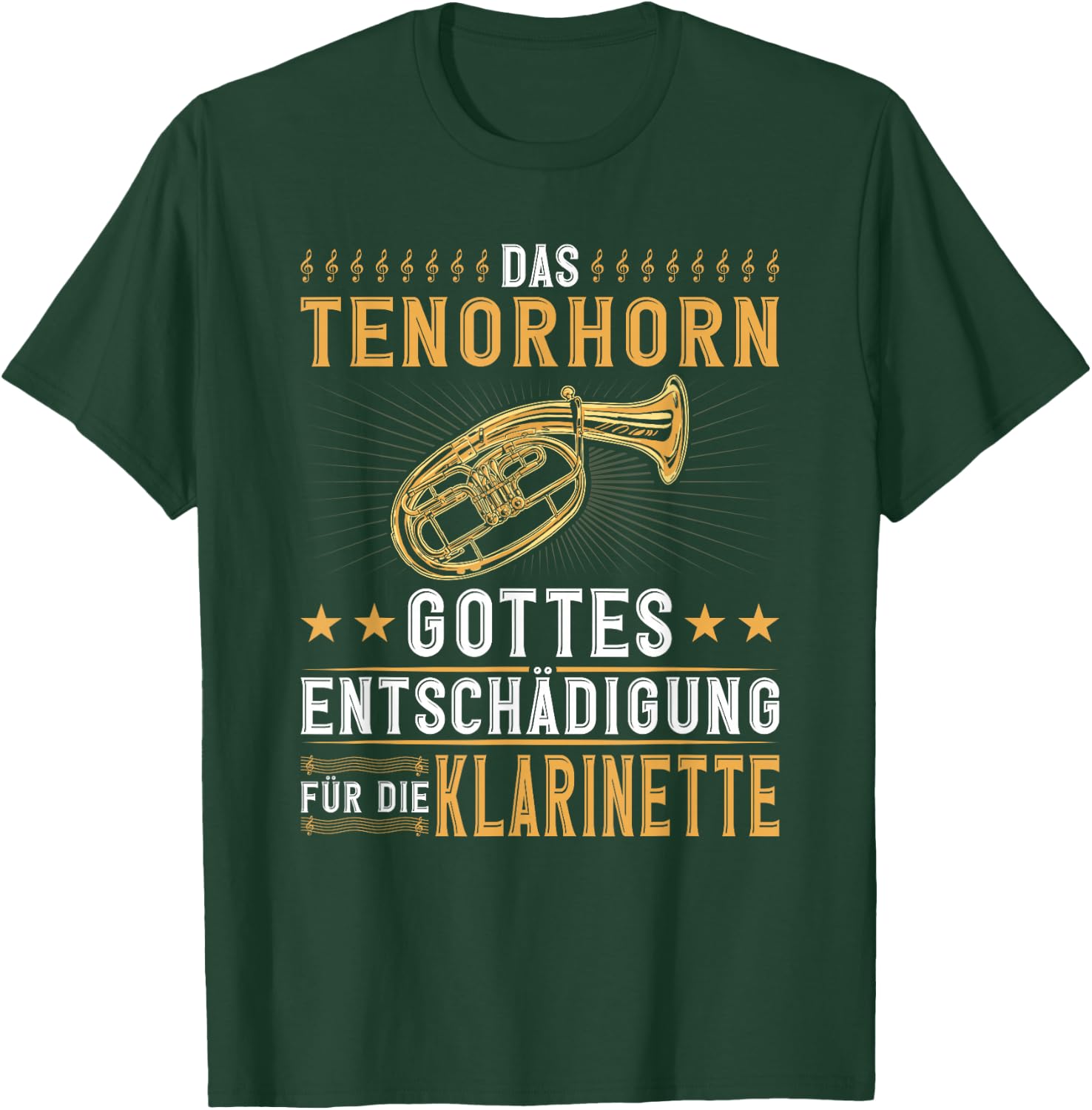 Tenorhorn Entschädigung, Blasmusik Festival Tenorhorn , black T-Shirt - T-Shirt | Forest