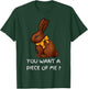 Chocolate Bunny Do You Want Piece Of Me Funny Easter Rabbit T-Shirt - T-Shirt | Forest