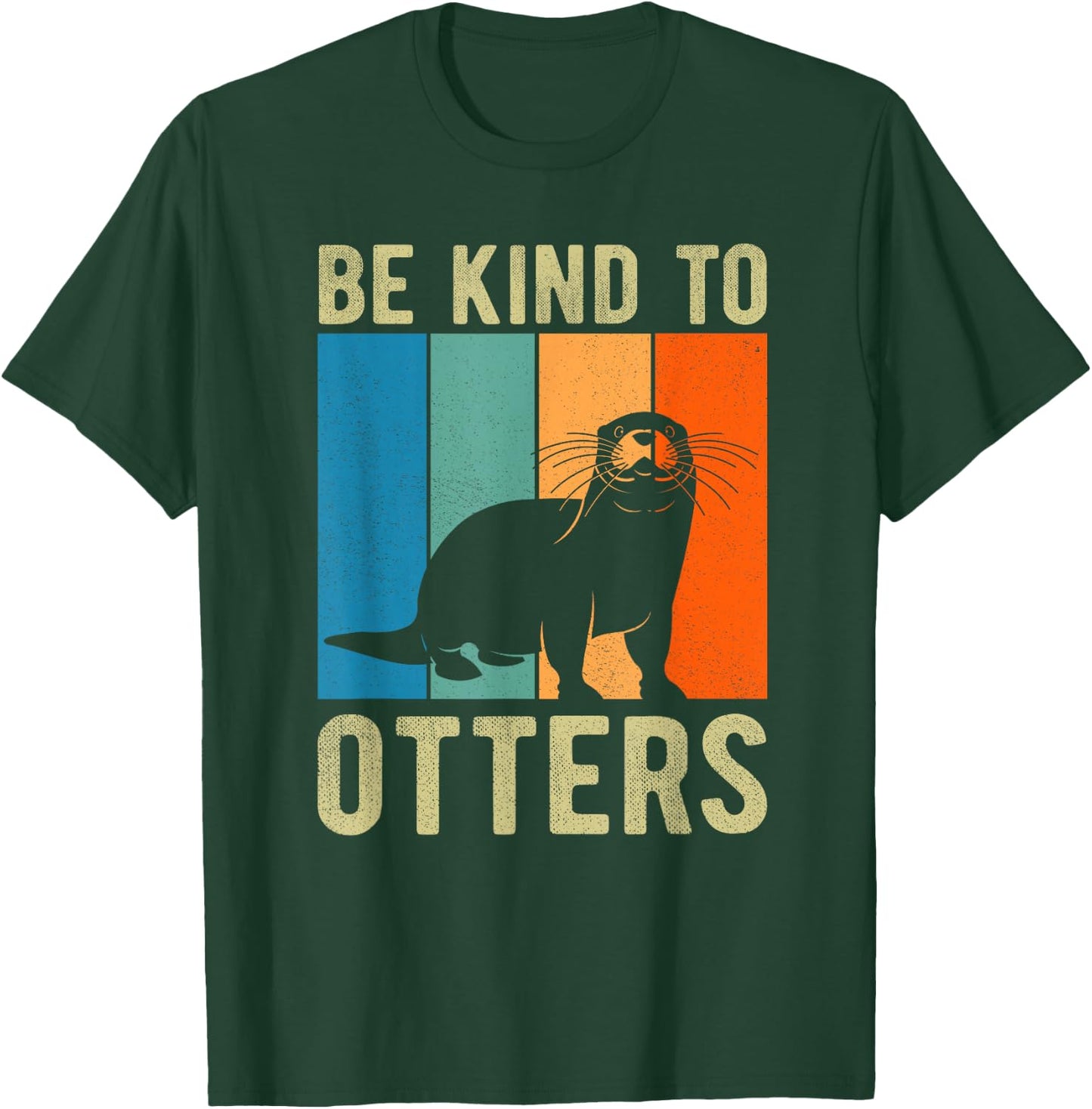 Kids Otter Pun Be Kind to Otters Be Kind to Others T-Shirt - T-Shirt | Forest