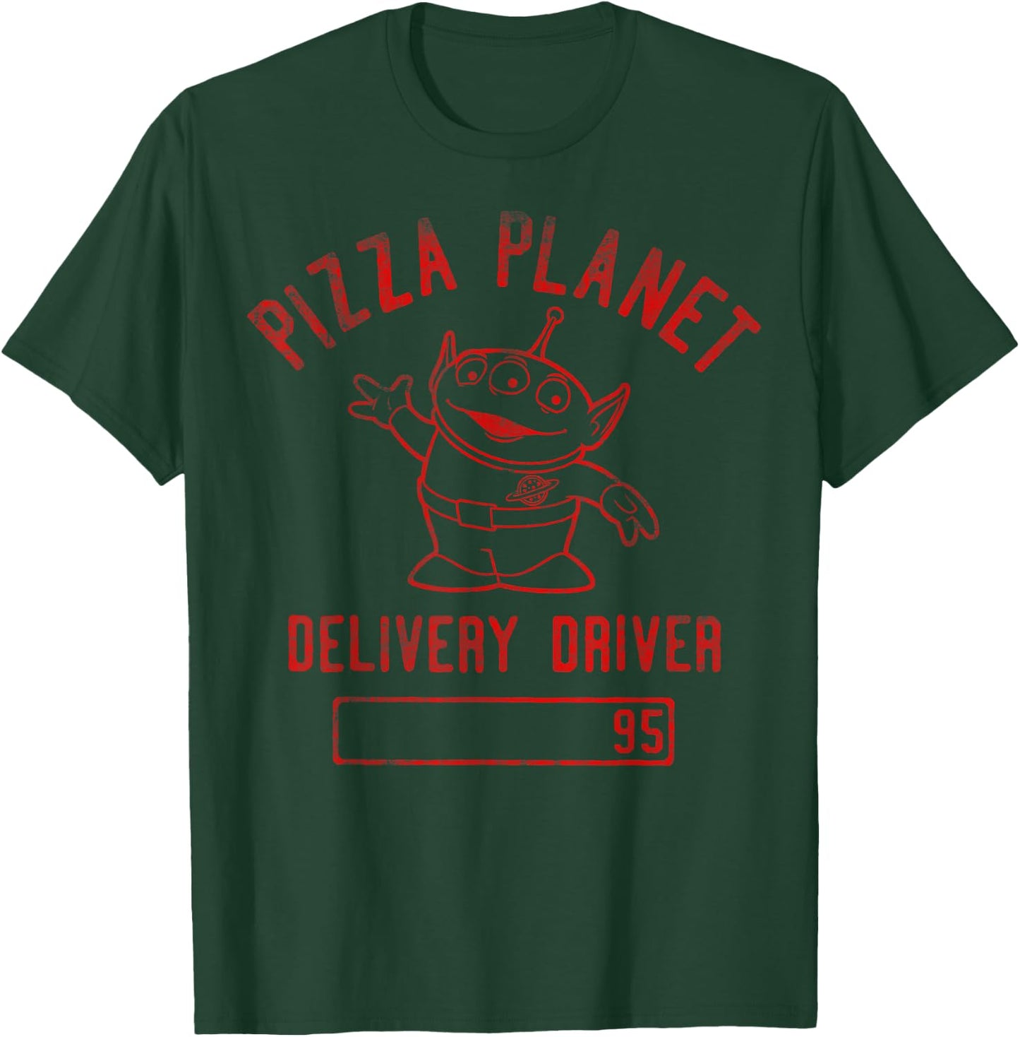 Disney Pixar Toy Story Pizza Planet Delivery Driver T-Shirt - T-Shirt | Forest