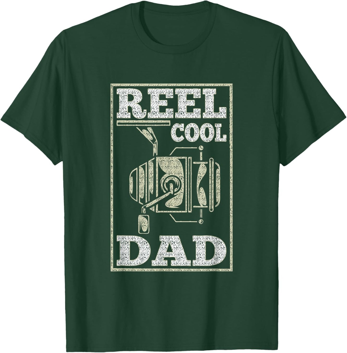 Reel Cool Dad - Fishing Daddy Father's Day Gift T-Shirt - T-Shirt | Forest