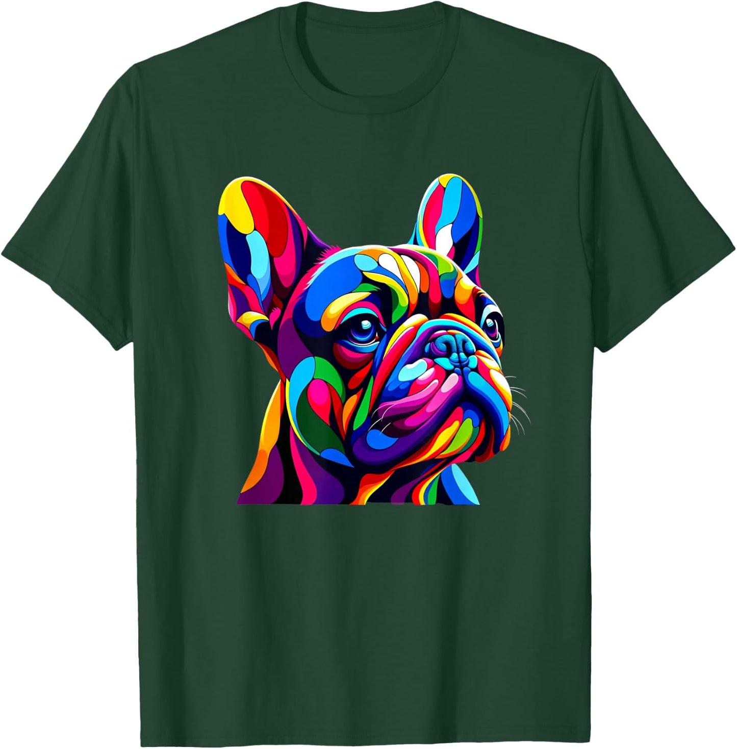 Pop Art French Bulldog Frenchie Bulldogs Frenchies T-Shirt - T-Shirt | Forest