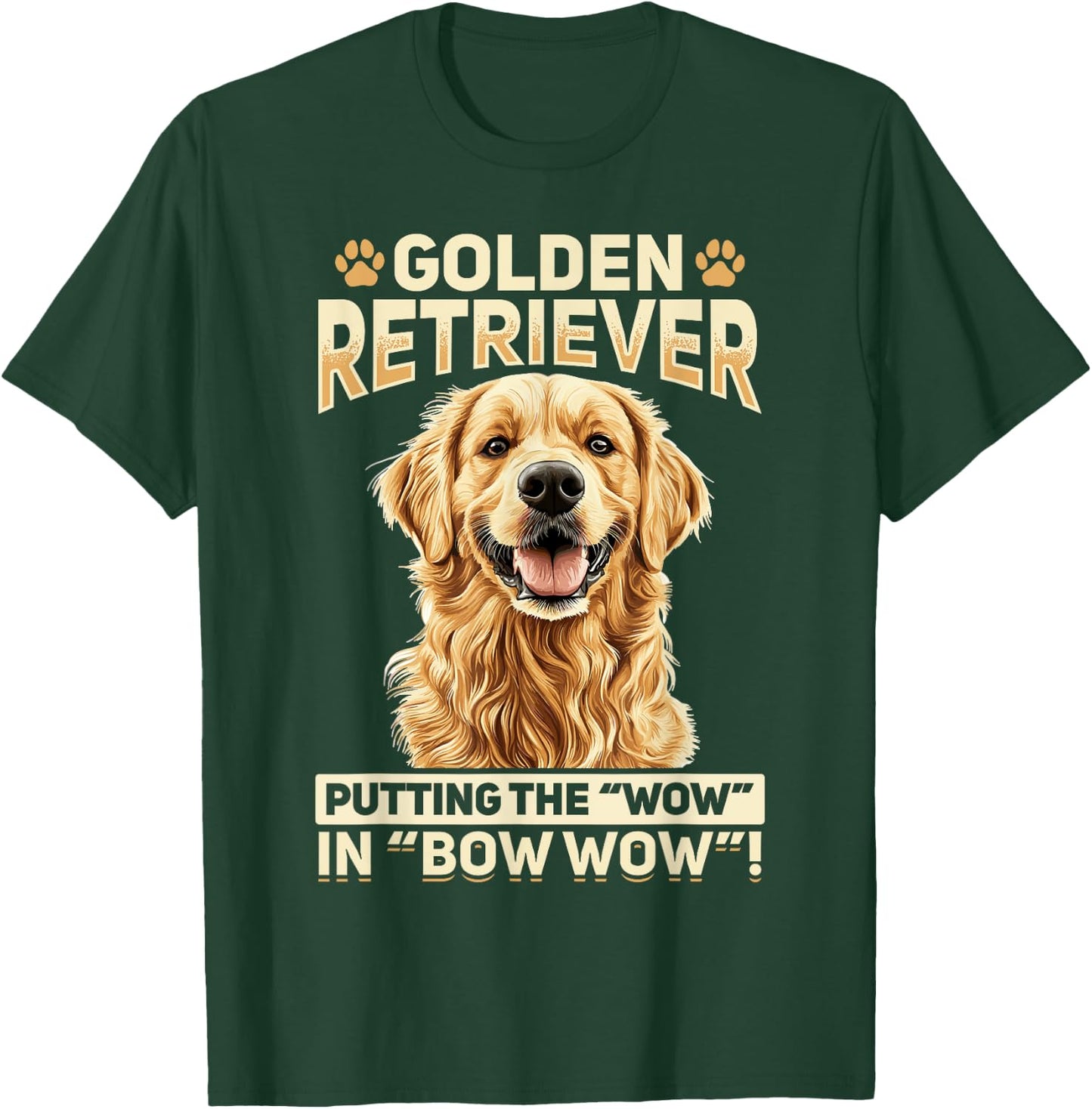 Golden Retriever Dog Breed Golden Retriever: Putting the Women Kids T-Shirt - T-Shirt | Forest
