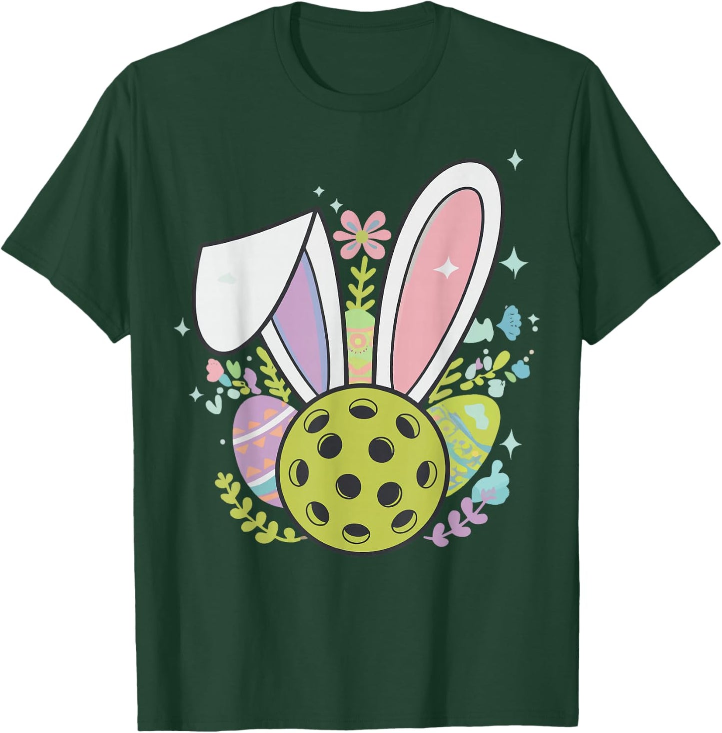 Pickleball Easter T-Shirt - T-Shirt | Forest