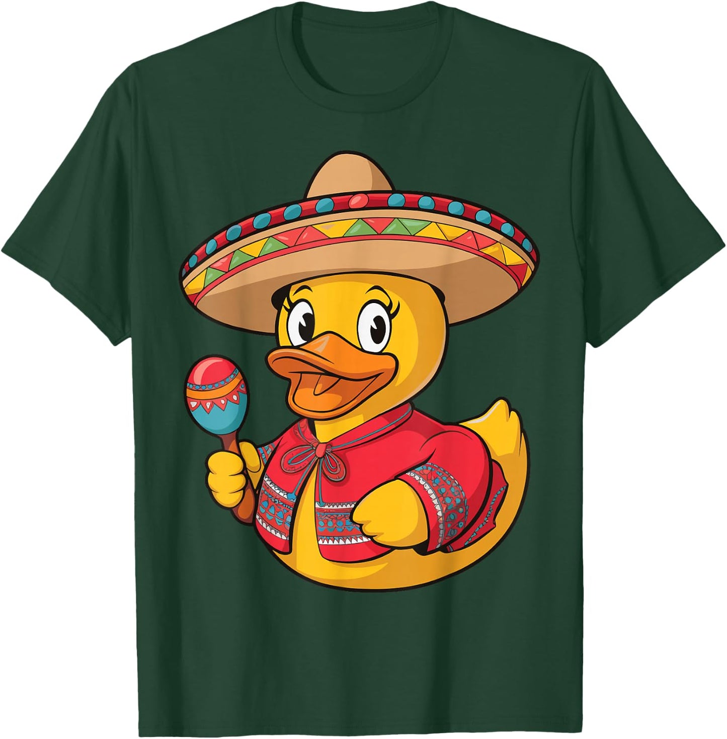 Rubber Duck Cinco De Mayo T-Shirt - T-Shirt | Forest