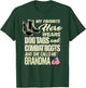 Granddaughter Wears Dog Tags Combat Boots Proud Army Grandma Men Women T-Shirt - T-Shirt | Forest