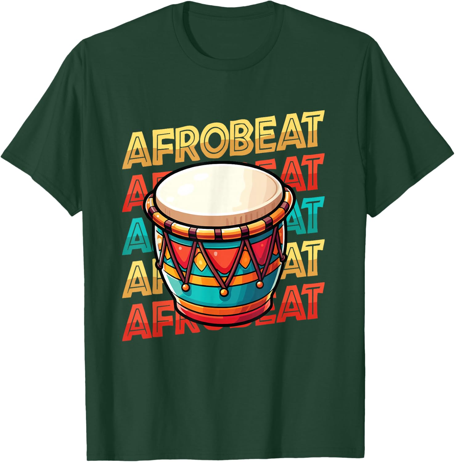 Afrobeat Djembe African Drum Music Djembe Player T-Shirt - T-Shirt | Forest