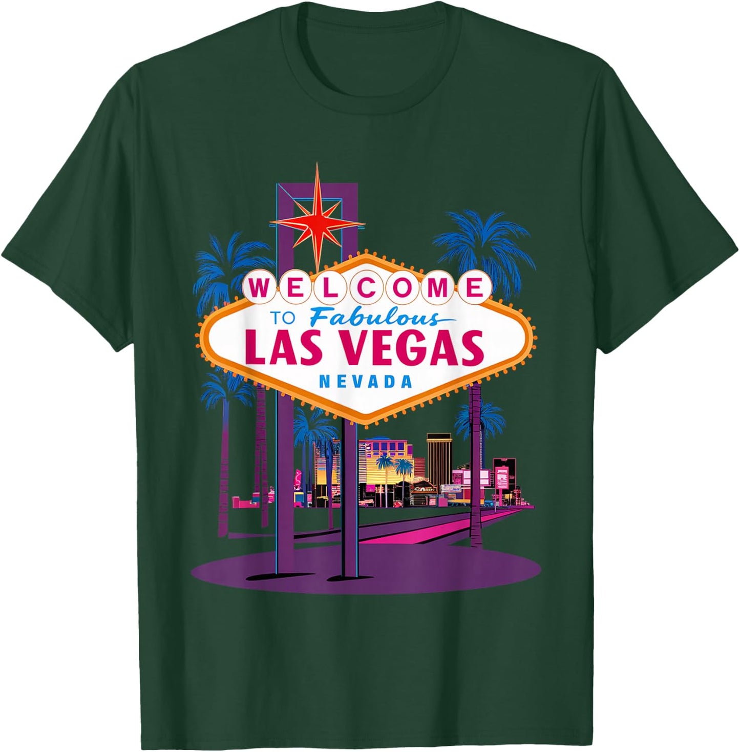 I Love LAS VEGAS Nevada City Vegas Souvenir Gifts Las T-Shirt - T-Shirt | Forest