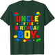 Uncle of The Birthday Boy Family Building Birthday Party T-Shirt - T-Shirt | Forest