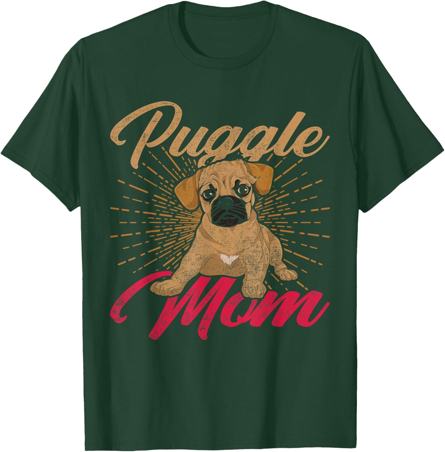 Cute Pet Animal Dog Lover Puggle Mom Mothers Day Puggle T-Shirt - T-Shirt | Forest