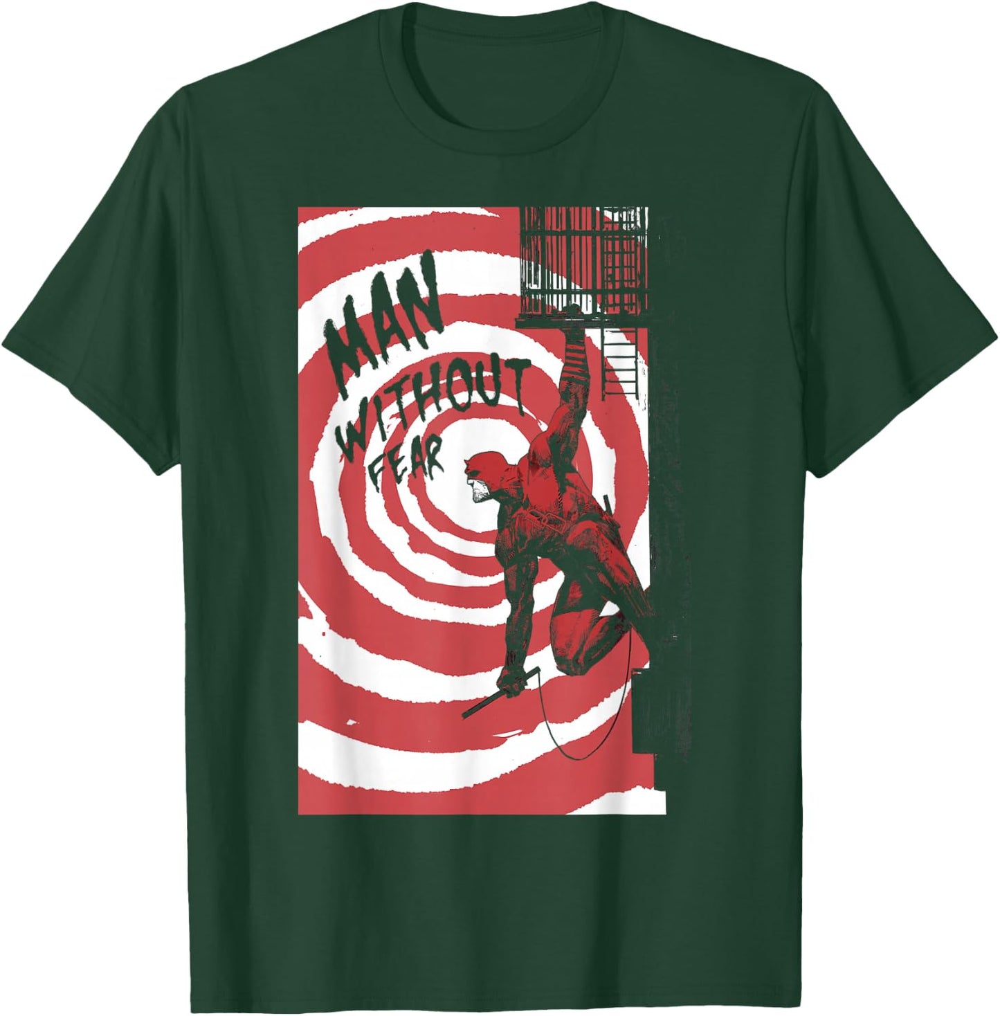Marvel Daredevil Fire Escape Man Without Fear Variant Cover T-Shirt - T-Shirt | Forest