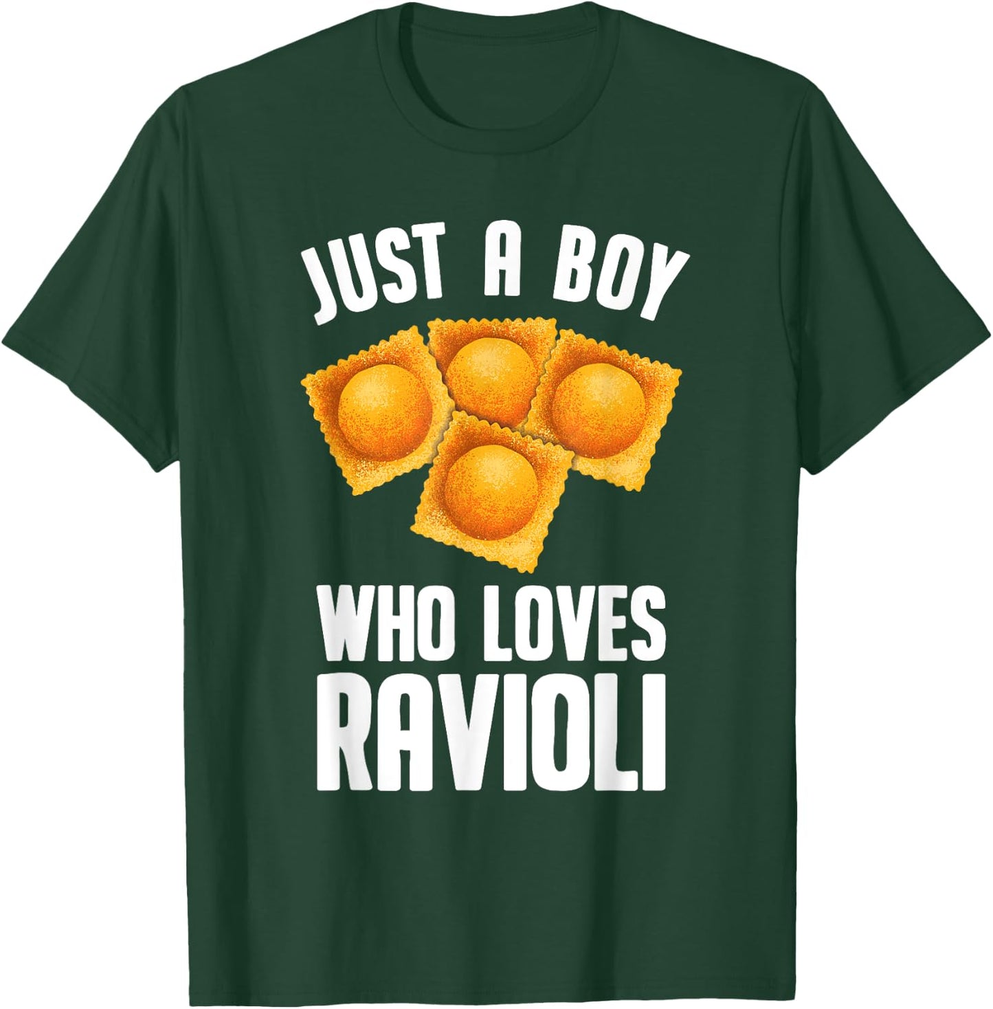 Cool Ravioli Design For Boys Men Ravioli Pasta Dough Wrap T-Shirt - T-Shirt | Forest