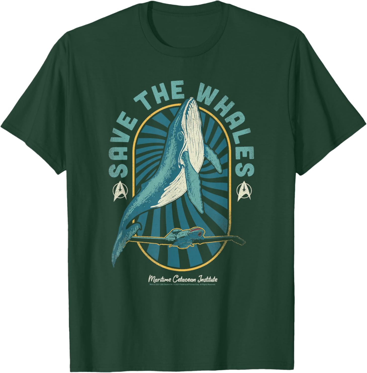 Star Trek IV: The Voyage Home Save The Whales Collection , black T-Shirt - T-Shirt | Forest