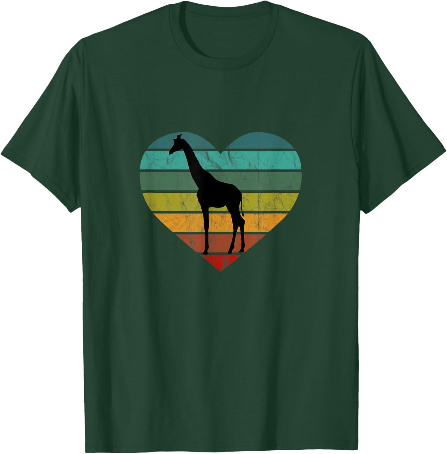 Rette Serengeti Safari Kenia Afrika Herz Ich Liebe Giraffen T-Shirt - T-Shirt | Forest