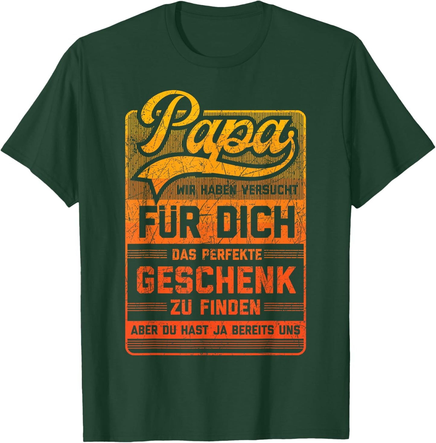 Papa und Vater Lustiger Spruch witziges Vatertag Herren T-Shirt - T-Shirt | Forest