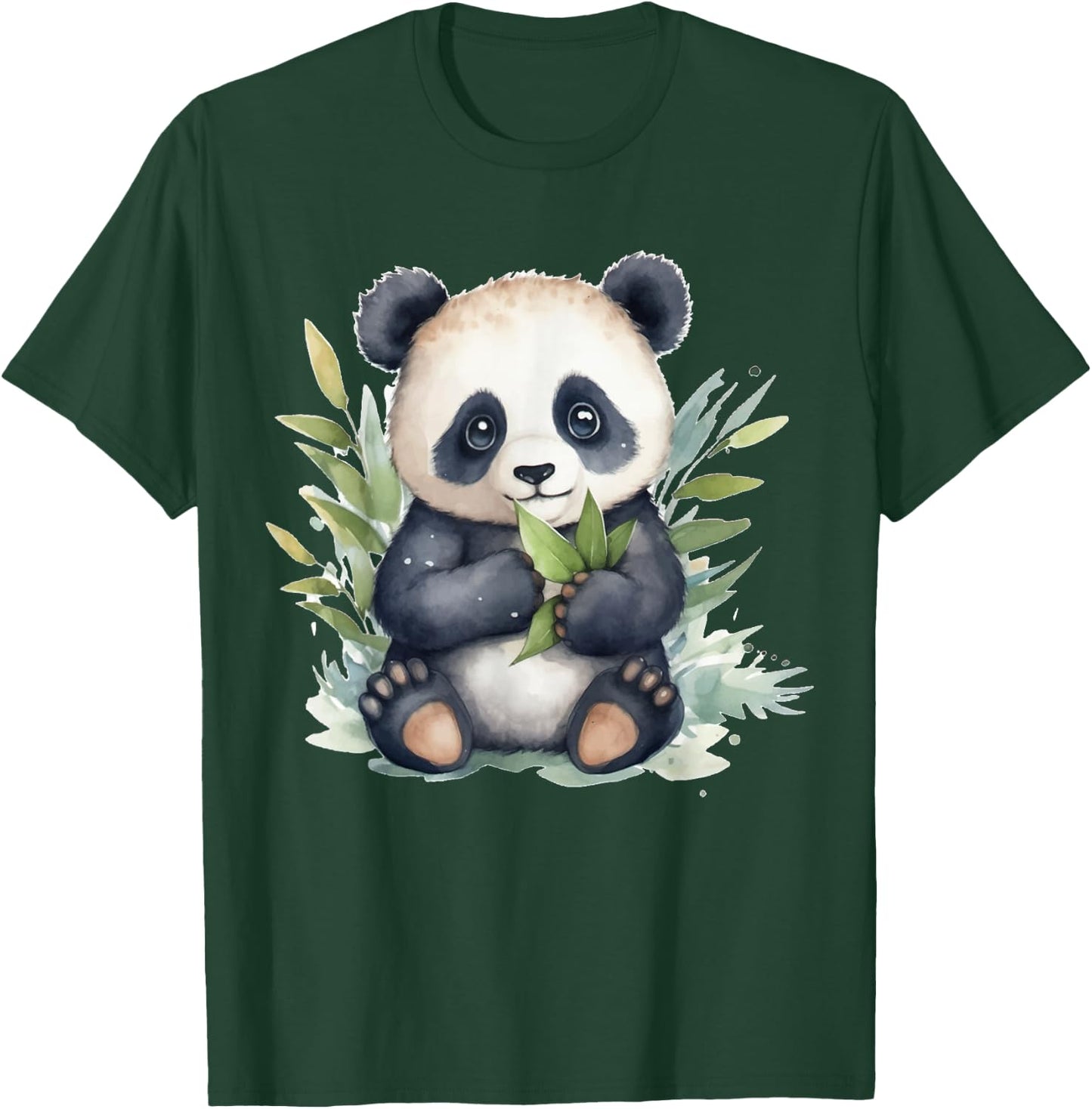 Watercolor Panda T-Shirt - T-Shirt | Forest