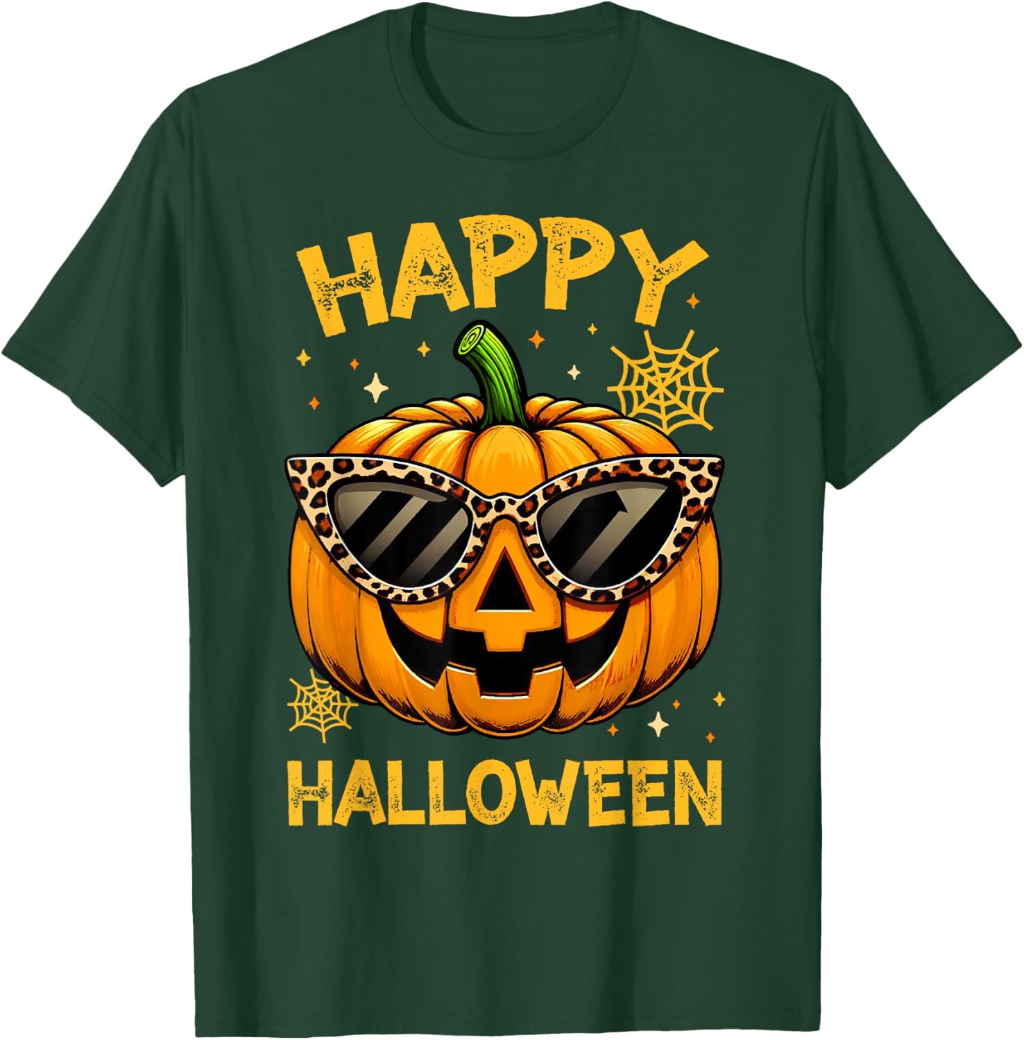 Trick Or Treat Halloween Funny Pumpkin Happy Halloween T-Shirt - T-Shirt | Forest