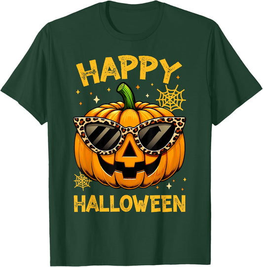 Trick Or Treat Halloween Funny Pumpkin Happy Halloween T-Shirt - T-Shirt | Forest