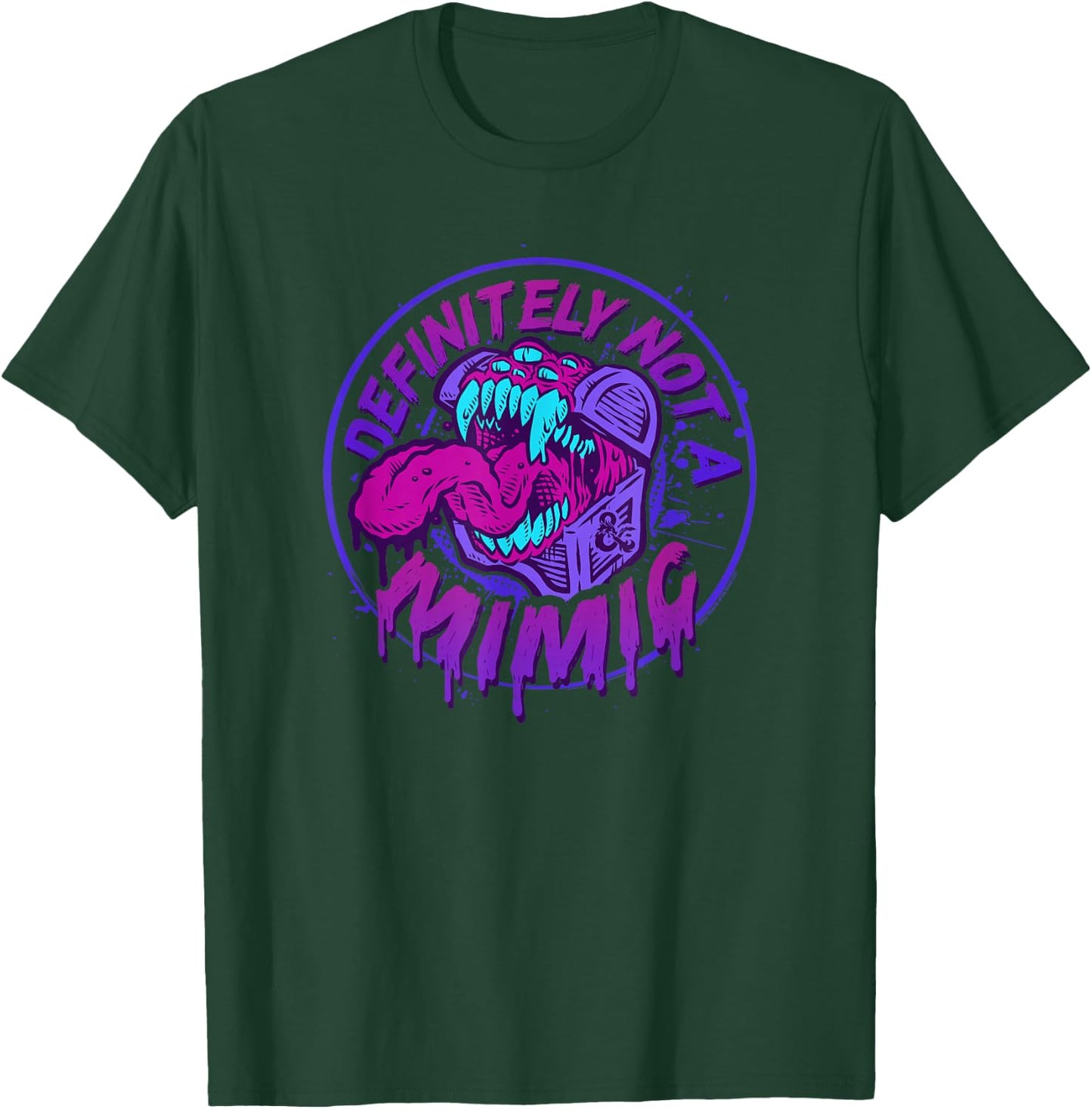 Dungeons & Dragons Definitely Not A Mimic Iconic Logo , black T-Shirt - T-Shirt | Forest