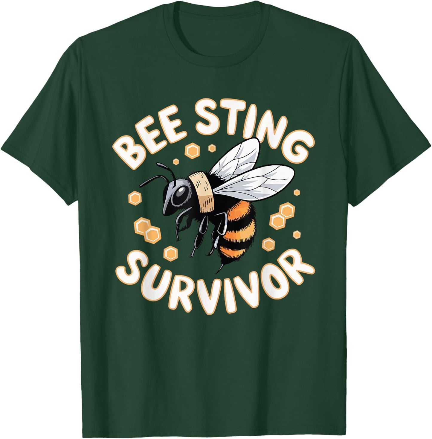 Bee Sting Survivor T-Shirt - T-Shirt | Forest
