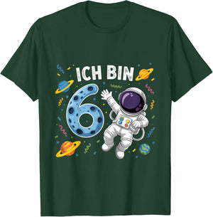 Ich Bin 6 Astronaut Sechster Geburtstag T-Shirt - T-Shirt | Forest