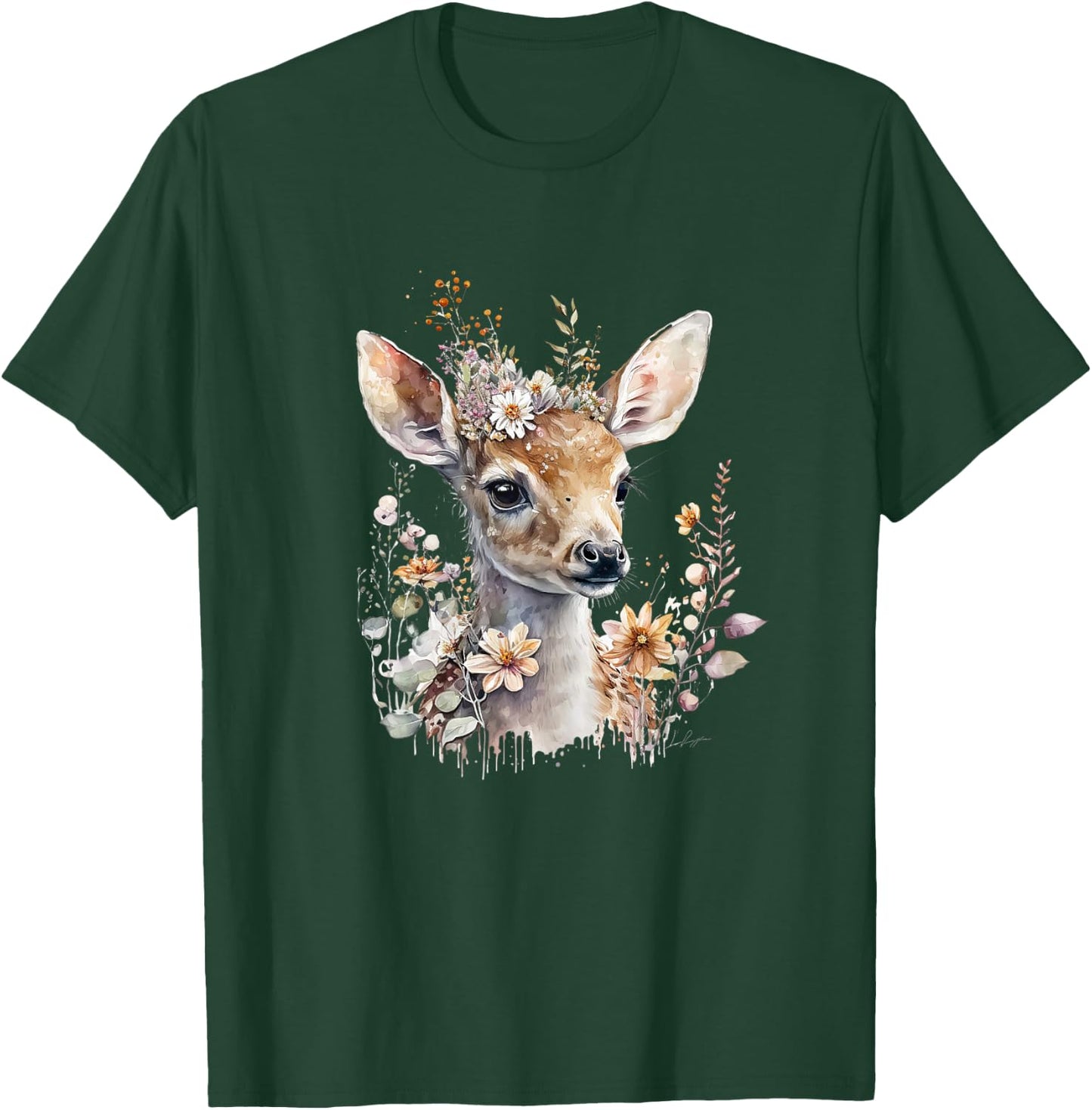 REH, Hirsch, REH Kostüm Damen, REH Kostüm Mädchen, Trachten T-Shirt - T-Shirt | Forest