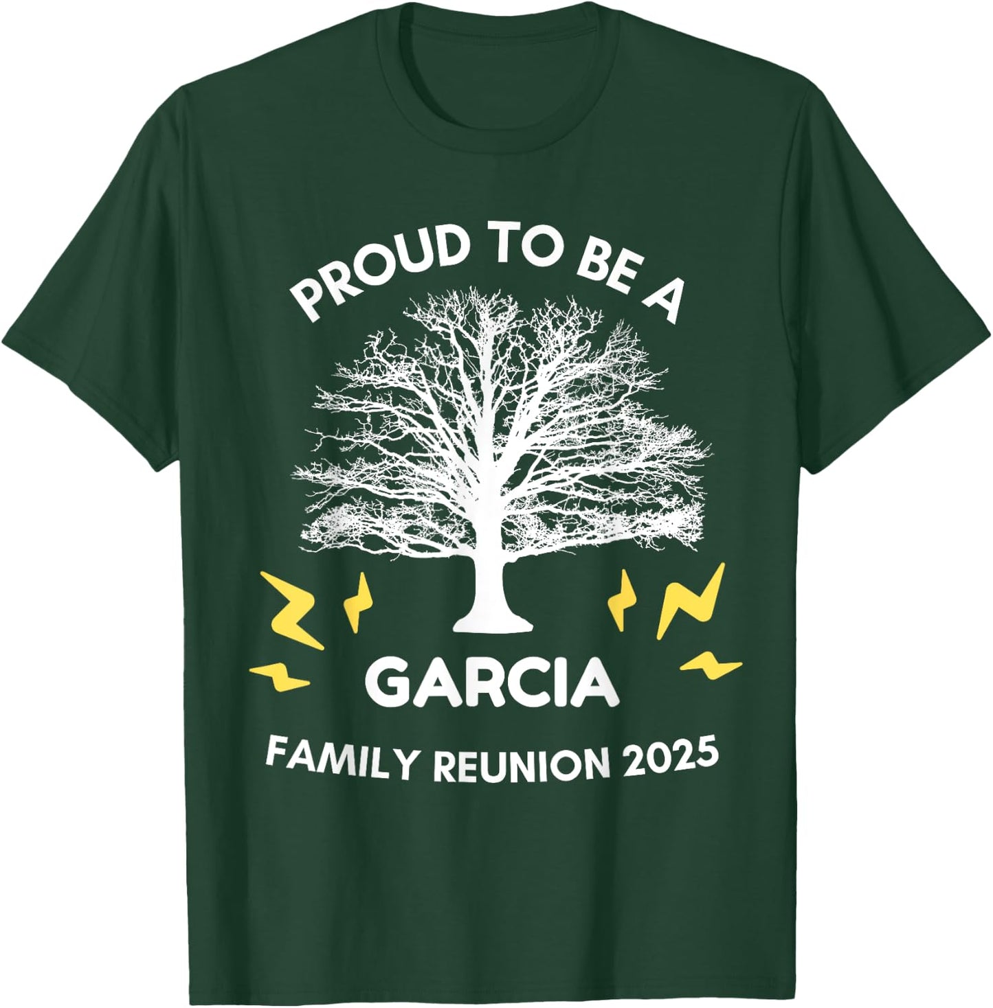 2025 GARCIA Family Reunion Gathering Family Tree Matching T-Shirt - T-Shirt | Forest