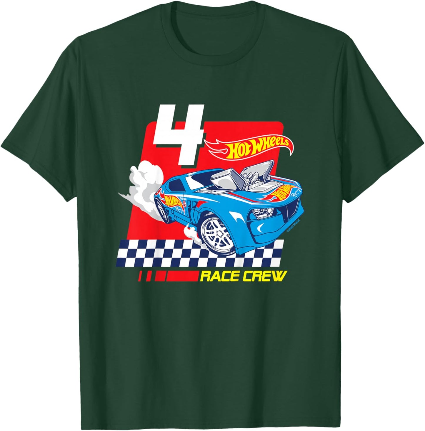 Children's Hot Wheels Race Crew 4 Years Old , black T-Shirt - T-Shirt | Forest