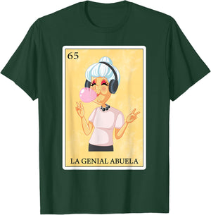 Funny Spanish-Mexican Bingo Gifts Abuela - La Genial Abuela T-Shirt - T-Shirt | Forest