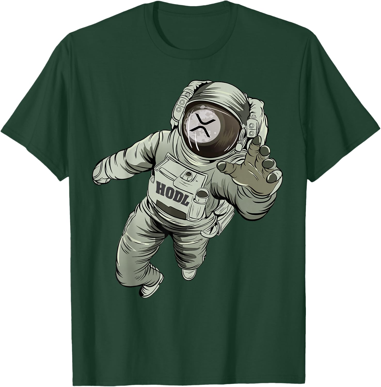 Ripple Logo Moon XRP T-Shirt - T-Shirt | Forest