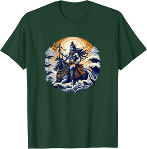 Herr Shiva reitet auf Nandi T-Shirt - T-Shirt | Forest