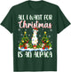 I Want For Christmas Is A Alpaca Xmas Tree Lights T-Shirt - T-Shirt | Forest