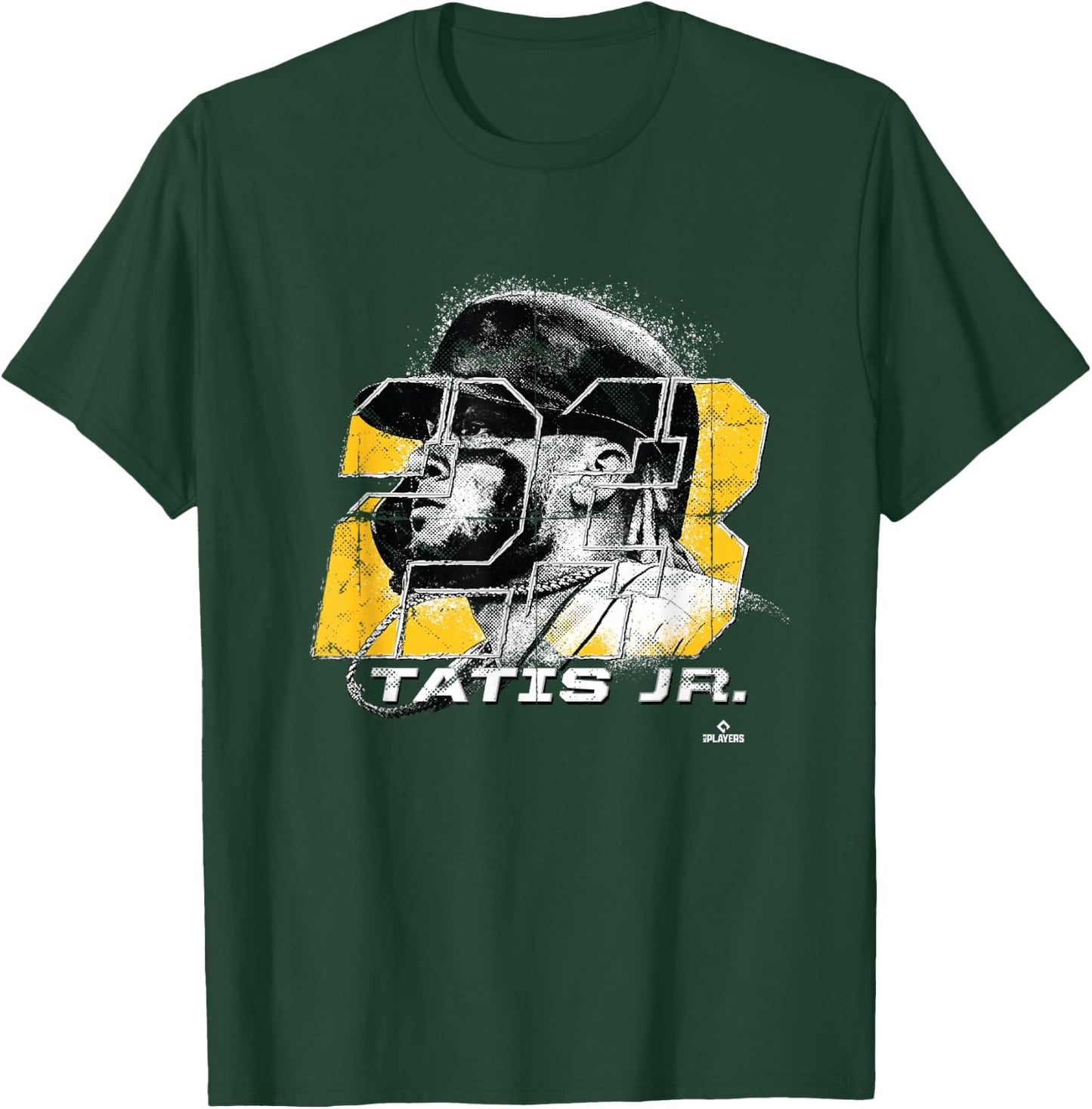 FanPrint Fernando Tatis, Jr. Silhouette - Men's Baseball Sports - Black - Small T-Shirt - T-Shirt | Forest