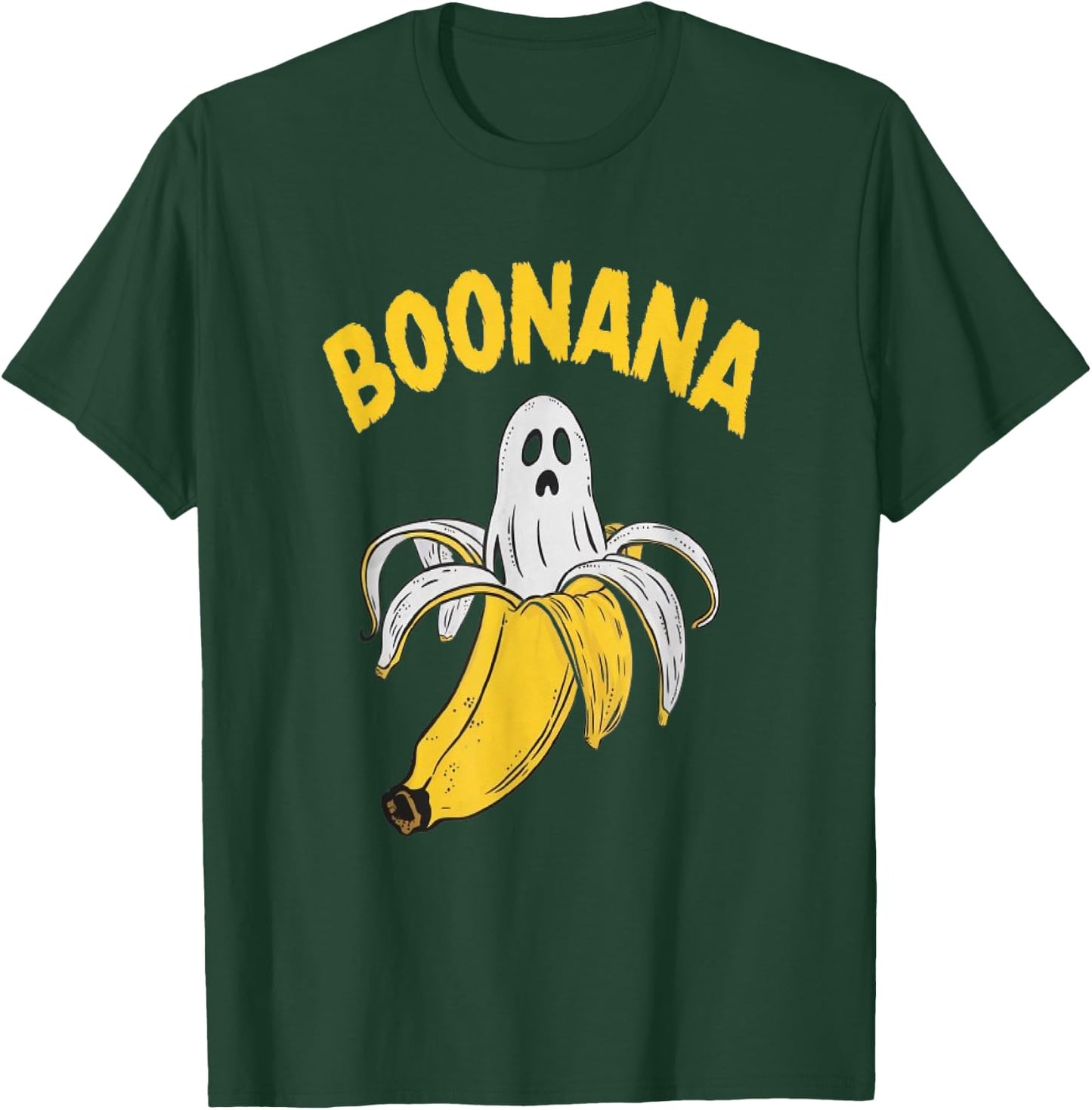 Boonana Cute Ghost Banana Halloween Costume Men Women Kids T-Shirt - T-Shirt | Forest