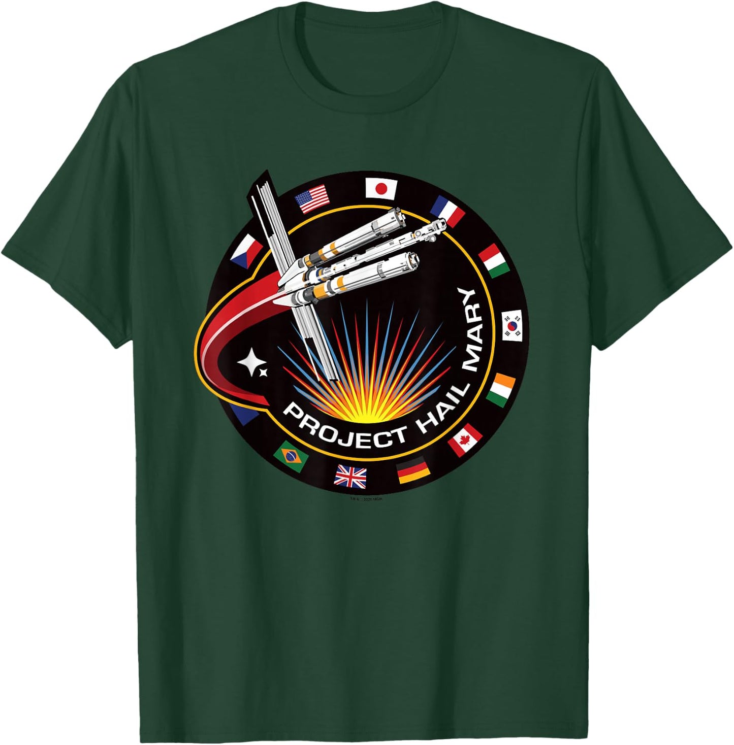 Project Hail Mary Spaceship Mission Badge Poster T-Shirt - T-Shirt | Forest