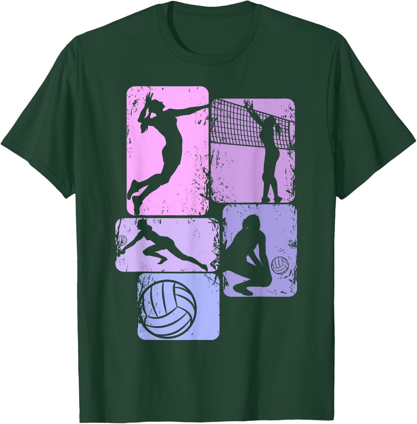 Volleyball Girl's Volleyballer Women's , black T-Shirt - T-Shirt | Forest